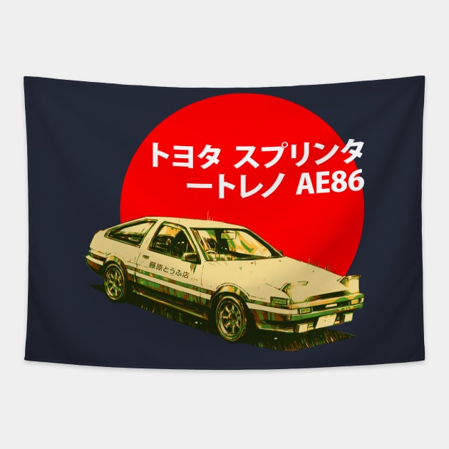 AE86 Tapestry by Bajingseng