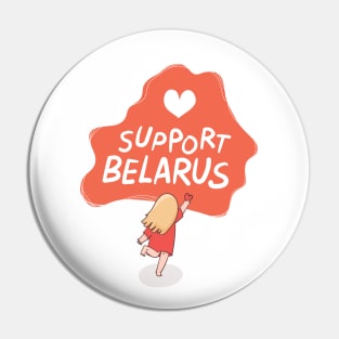 Support Belarus / White Pin