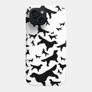 Golden Retriever Pattern BW Phone Case