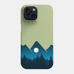 Night Forest - Mountains Phone Case