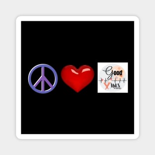 Peace love good vibes artshop Magnet