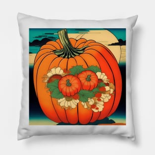 Pumpkin Study - Japanese Style AI - B Pillow