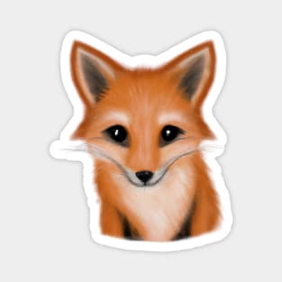 Cute Fox Drawing Magnet