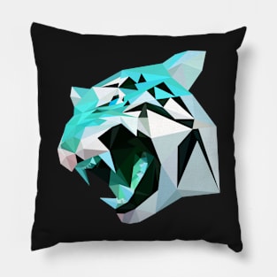 Tiger - Blue Pillow