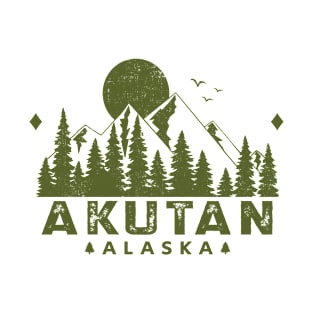 Akutan Alaska Mountain Souvenir T-Shirt