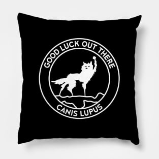 Fantastic Mr Fox - Wolf - Canis Lupus - Circle - Clean Pillow