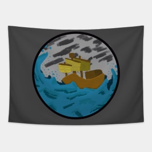 A Ship in the Storm Tapestry