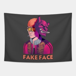 Fake Face Tapestry