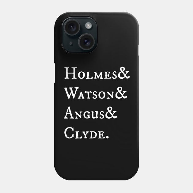 Elementary Holmes & Watson Antique Phone Case by LiunaticFringe