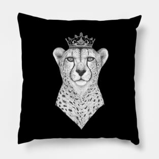 The Queen Cheetah Pillow