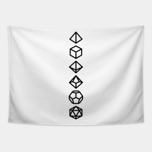 D20 dice set line Tapestry