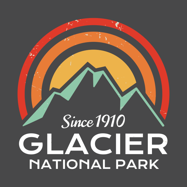 Glacier National Park Retro by roamfree