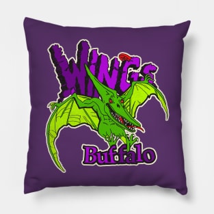 Defunct Buffalo Wings Roller Hockey Pillow