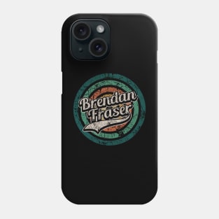 Brendan Fraser // Retro Circle Crack Vintage Phone Case