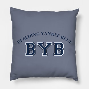 Bleeding Yankee Blue College Design Pillow