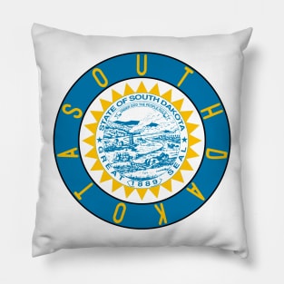South Dakota Flag Decal Pillow