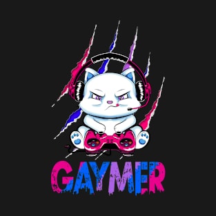 Bisexual Gaymer Geek Pride LGBT Video Game Lovers T-Shirt