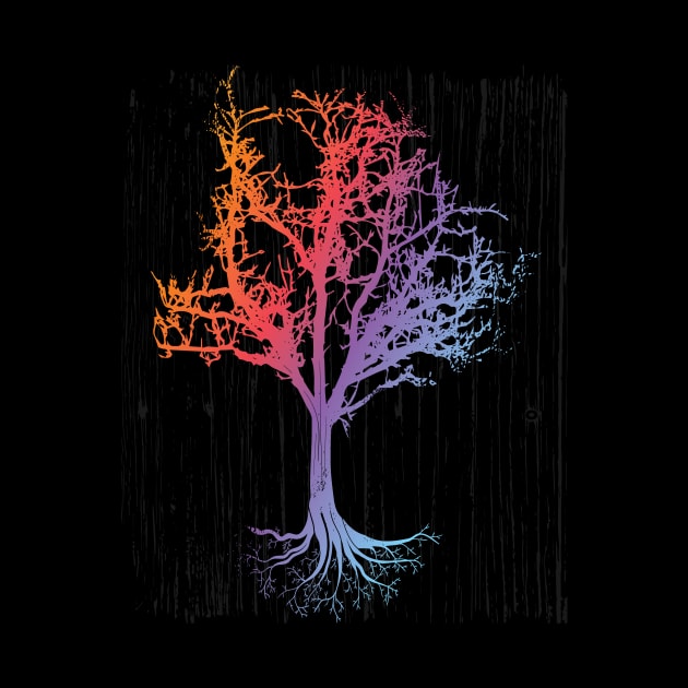 Colorfull, enchanted Tree Design by LR_Collections