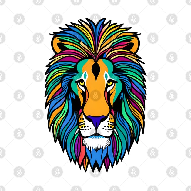 Rainbow Pride Lion by Obotan Mmienu