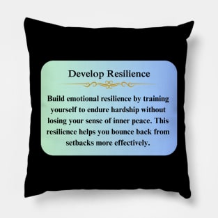 Resilience Stoic Thoughts Pillow