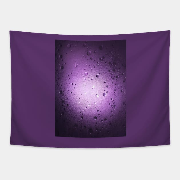 Light Through Shower Door – Purple Tapestry by jojobob