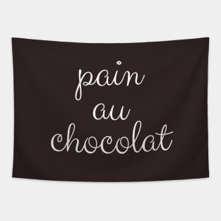 Pain au chocolat French food design cute croissant Tapestry