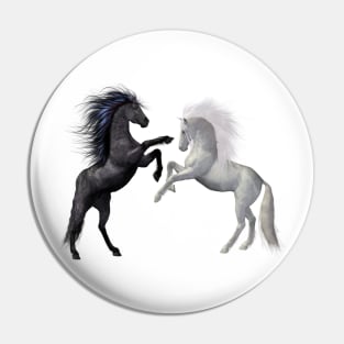 Wild Horses, Stallions Pin