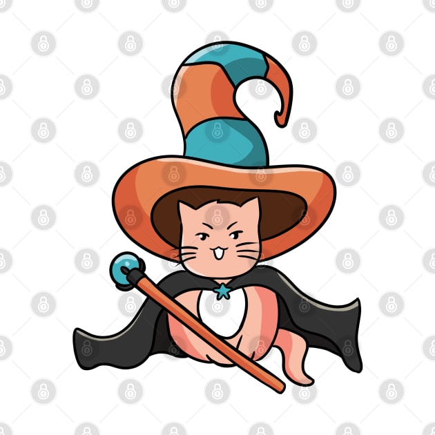 Cute cat witch by Doya