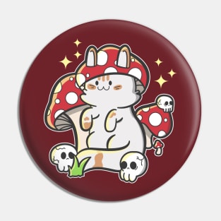 cute mushroom cat Pin