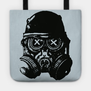 Gas mask skull Tote