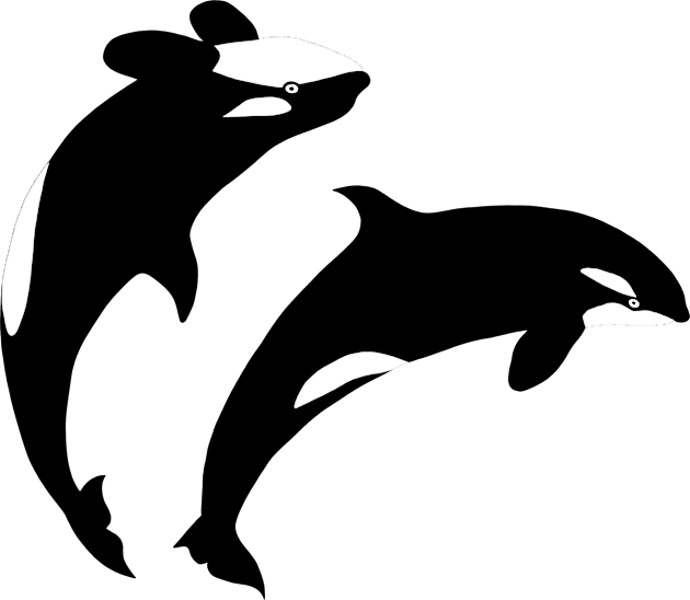 Orca pair Kids T-Shirt by lorendowding