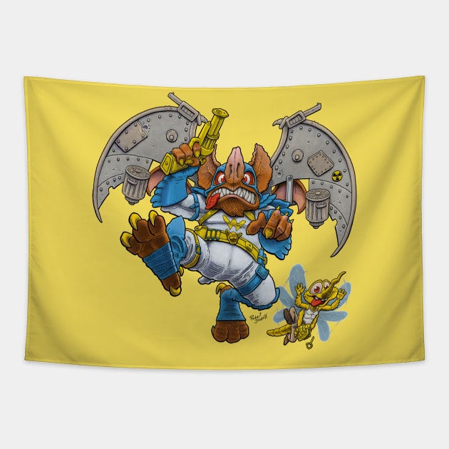 Wingnut and Screwloose Tapestry by JENNEX