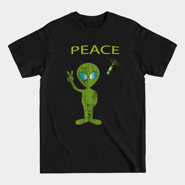 Discover Alien Peace Gift - Alien - T-Shirt