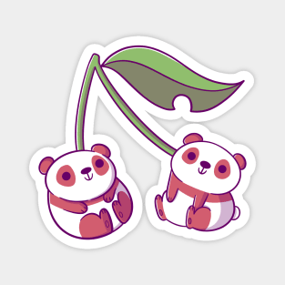 Cherry Pandas Magnet