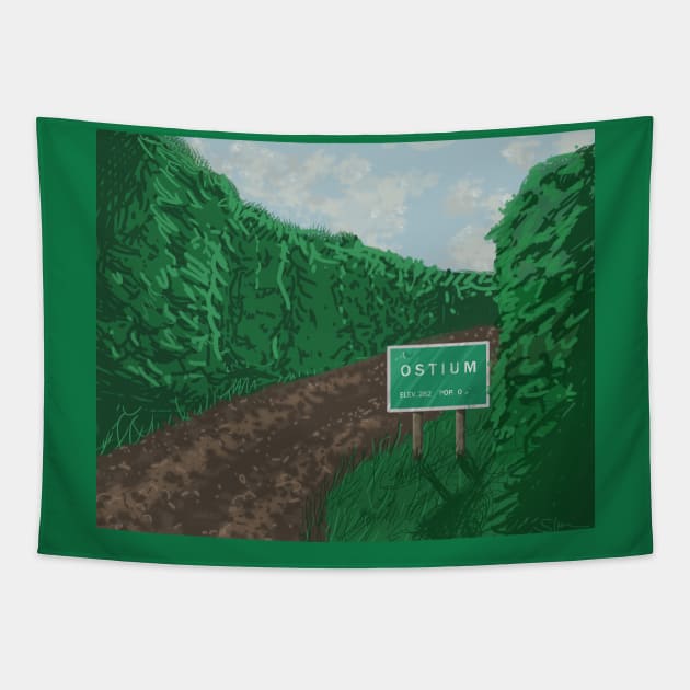 All Roads Lead to Ostium Tapestry by The Ostium Network Merch Store