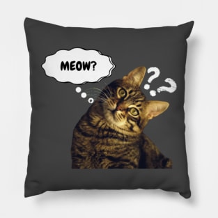 Cute Cat Asking Pillow