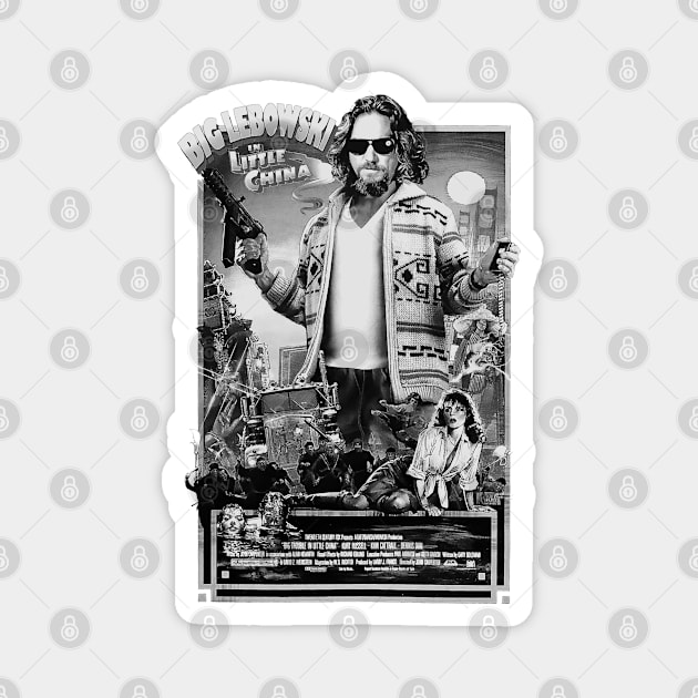 The Big Lebowski in Little China Magnet by CosmicAngerDesign