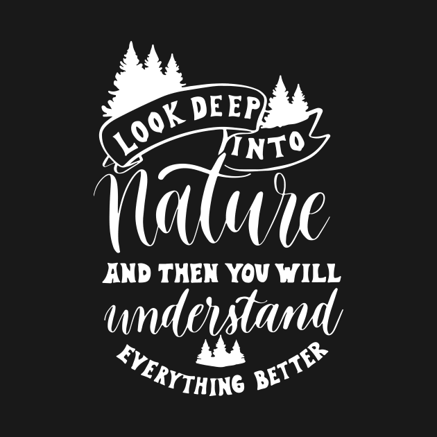 'Look Deep Into Nature' Animal Conservation Shirt by ourwackyhome