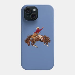 Vintage rodeo cowboy Phone Case