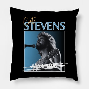 Cat stevens///original retro Pillow