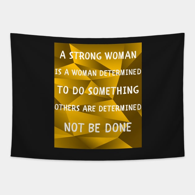 A strong woman Tapestry by IOANNISSKEVAS