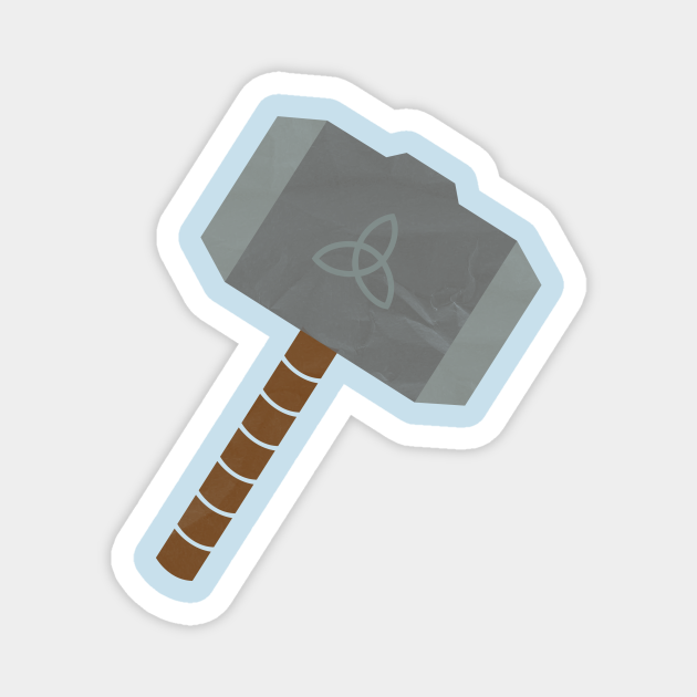 Thor's Hammer Symbol - Thors Hammer - Magnet | TeePublic