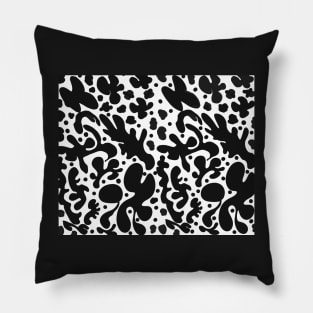 Black shapes Pillow