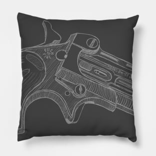 Gun_wht Pillow