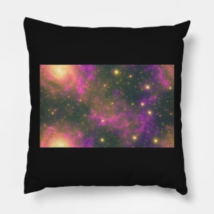 Seamless Stellar Cosmos Texture Patterns XVI Pillow