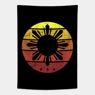 Philippines Three Stars and a Sun (Vintage Sunset) Tapestry