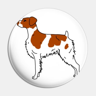 Brittany Dog Pin