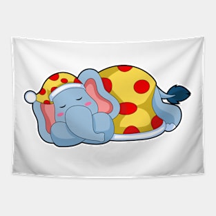 Elephant Sleeping Pyjamas Tapestry