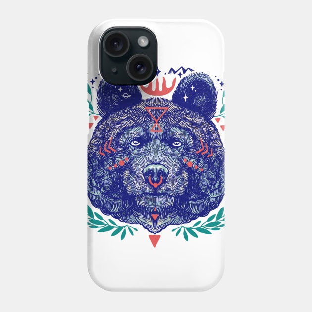 Bear animal spirit Phone Case by Paolavk