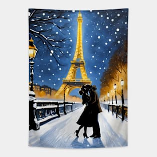 The Seine Snow Tapestry